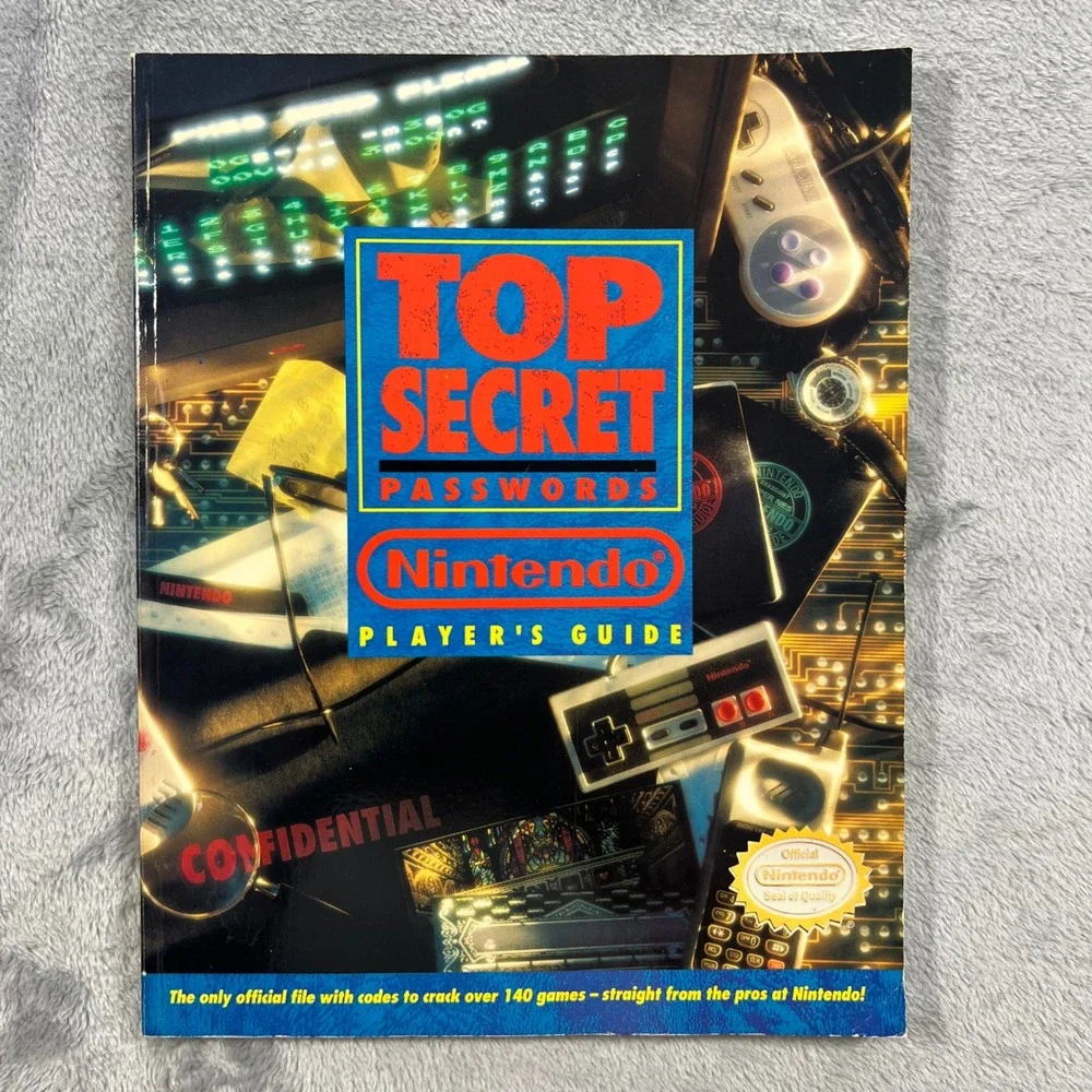 Nintendo Top Secret Passwords Players Guide NES SNES Game‎ Boy Good Vintage 1992